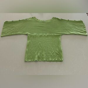 Vintage Joseph A Green Women's Top Wide Sleeve